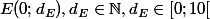E(0;d_E),d_E\in\N,d_E\in[0;10[